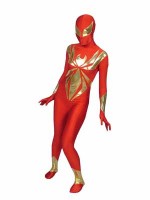 Red and Golden Spider women Costume