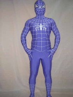 Purple Full Body Spandex Spiderman Costume