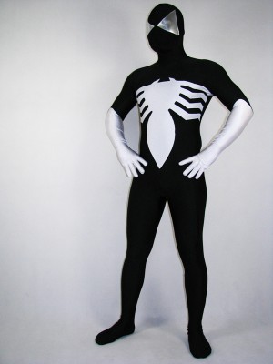 Spandex Venom Symbiote Black Spiderman Costume