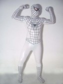 White Spiderman Costume With Black Stripe