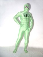 Lycra Spandex Green Spiderman Costume Outfit