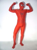 Red Spiderman Costume with Black Stripe