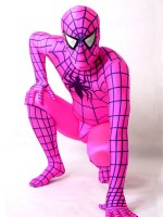 Pink Spiderman Costume with Black Spider