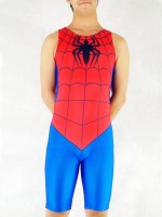 Short Blue And Red Spiderman Costume