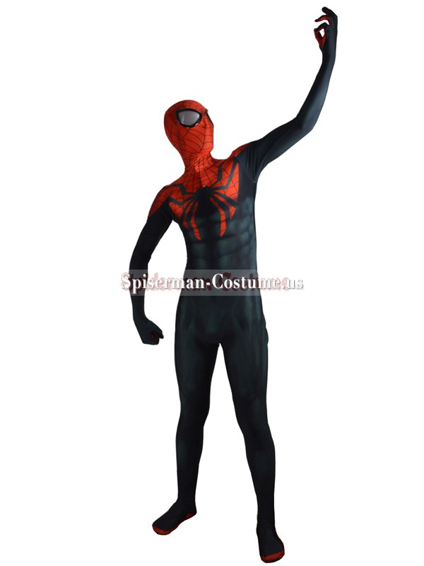 UK Superior Spider-Man Costume Spandex Halloween Cosplay Spiderman Zentai Suit